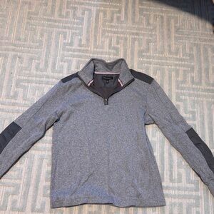 Men's Gray Banana Republic Quarter-Zip Sweater